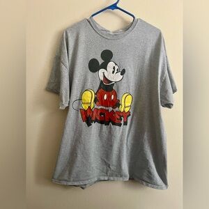 Mickey Mouse Gray Graphic Tee